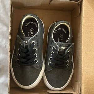 Sperry Black Canvas Sneakers